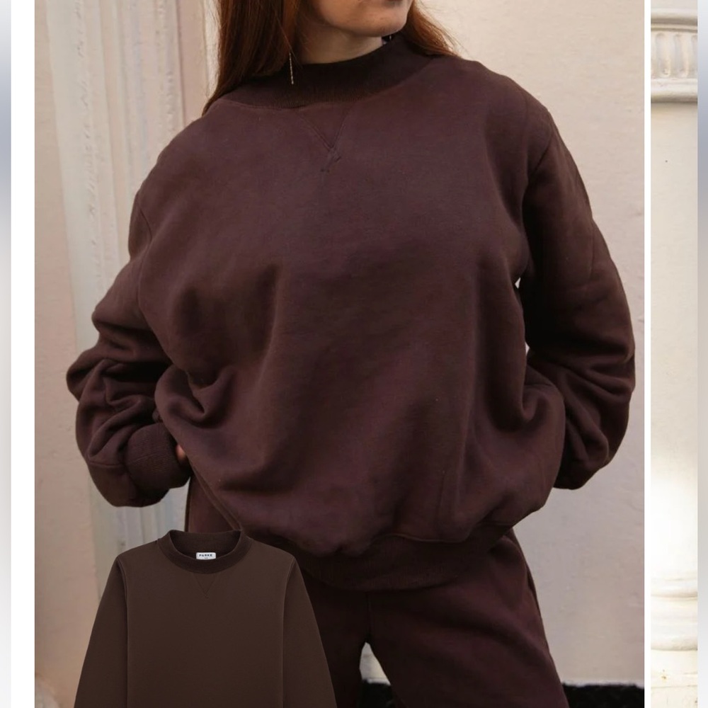 Parke Chocolate Brown Mockneck